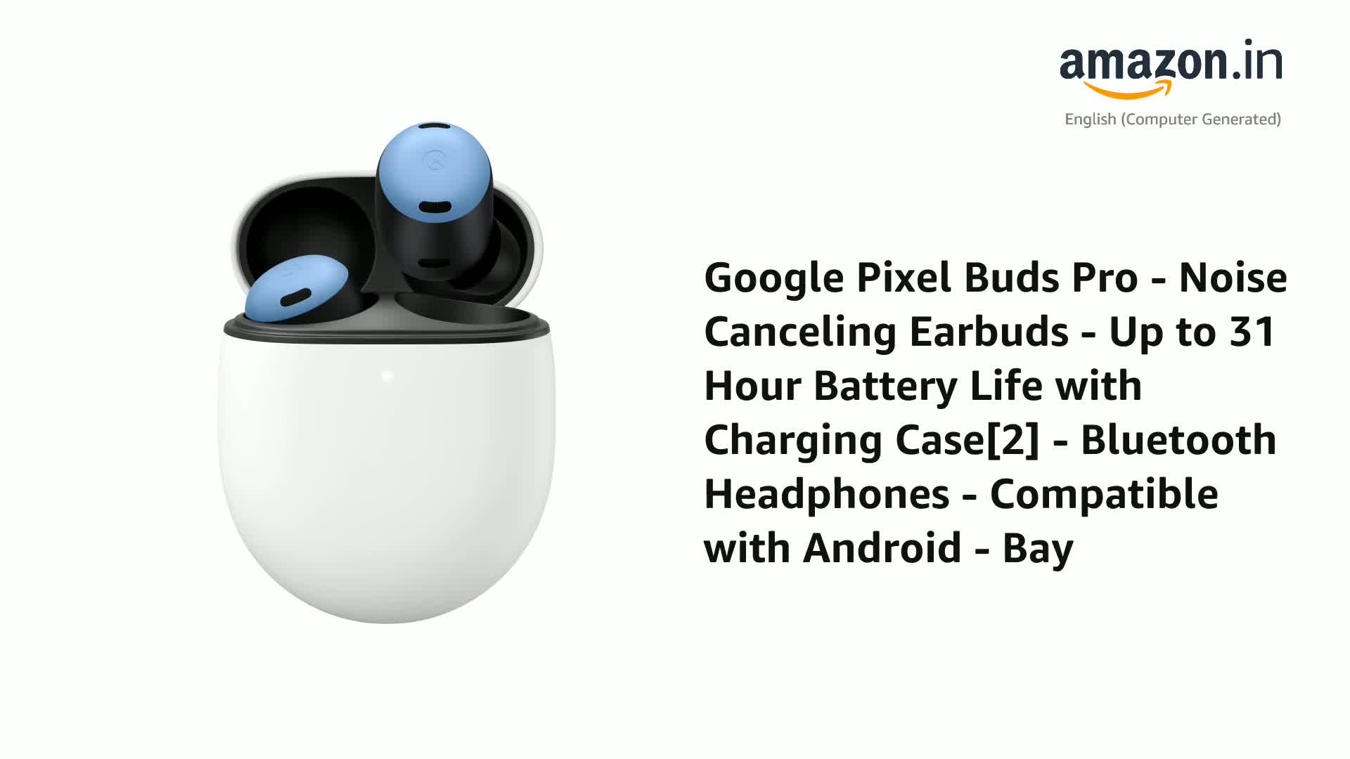 Google Pixel Buds Pro - Noise Canceling Earbuds - Up to 31 Hour